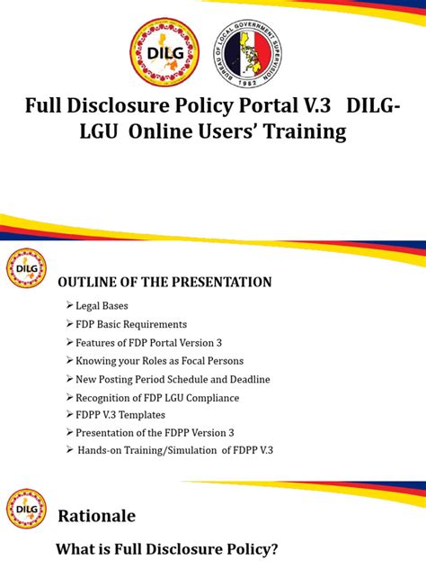 fdpp dilg|FDP Portal.